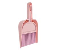 NOLITOY Mini Balai avec Pelle à Poussière pour Garçon Fille Ensemble Compact Plastique Balayette Manuelle Résistante et Facile à Nettoyer pour Bureau Clavier et Voiture Couleur Rose