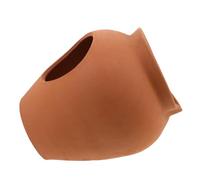 NOLITOY Mini Ceramic Clay Fountain Pot with Circulating Water for Garden Balcony Courtyard Plant- Tank Decoration and Outdoor Home Ornament