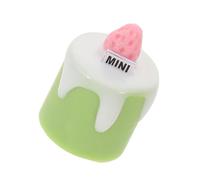NOLITOY Mini Miniature Résine Réaliste Modèle de Dessert Matcha pour Maison de Poupée Boulangerie et Photographie