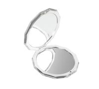 NOLITOY Mini Miroir de Poche Pliable pour Maquillage et Portable Miroir Compact de Voyage avec Couvercle Protecteur Argenté