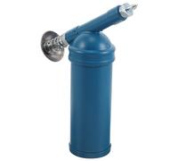 NOLITOY Mini Pistolet à Graisse Manuel 80cc Couleur Ciel Électrolytique Argentée avec Buse de Graissage de Précision, Graisseur Portable pour Excavatrices et Machines Industrielles