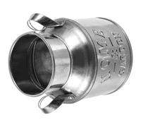 NOLITOY Mini Seau en Fer Galvanisé Naturel Inscription, Mini Vase Décoratif pour Succulentes et Plantes D’intérieur, Accessoire Miniature pour Maison de Poupée, Décoration de Bureau