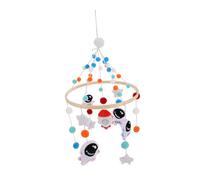 NOLITOY Mobile Lit Astronaute et Fusée Feutre Suspension Douce Lit pour Berceau et Poussette Cadeau Naissance Calmant et Portable