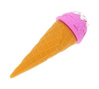 NOLITOY Modèle Glace Fausse Crème D'imitation Violet Gaufre Artificielle Réaliste, Accessoire Décoration Cornet de Glace D'été pour Photographie et Vitrine - 1 Pièce