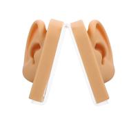 NOLITOY Modèle Oreille Silicone Simulé Pour Présentoir Boucles Oreilles Avec Canal Auditif Réaliste Gauche Et Droite Pour Exercice Percing Et Affichage Bijoux
