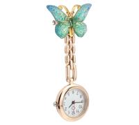 NOLITOY Montre de Poche Infirmière à Clip Design Quartz Vert Grand Cadran Lisible pour Surveillance en Milieu Hospitalier