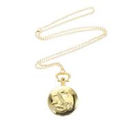 NOLITOY Montre de Poche Vintage Style Pendentif Serpent Doré Grand Cadran Facile à Lire Symbole et Unisexe pour Fête des Pères et Nouvel an Chinois