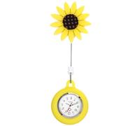 NOLITOY Montre Infirmière Pendentif avec Transparent Montre Portable et Précise pour Soignants Accessoire Clipser pour Blouse et Sac