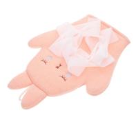 NOLITOY Moufles de Bain pour Bébé Double Face Exfoliant Corporel en Tissu Doux Rose Motif Lapin Moufles de Toilette Bébé -Né Bain Garçon et Filles pour Peau Sensible