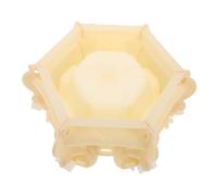 NOLITOY Moule pour Jardinière Béton Réutilisable Moule pour Pot de Fleurs Compatible Ciment Plâtre Époxy Base Hexagonale Démoulage Facile pour Balcon et Jardin