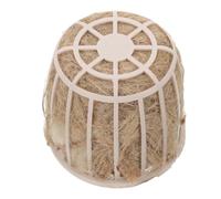 NOLITOY Nid en Cage Creuse pour Oiseaux Paille Naturelle Nid de Reproduction Suspendu en Jute Tressé Accessoires pour Cage à Oiseaux et Ponte pour Perroquets