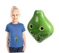 NOLITOY Ocarina Céramique Alto Compact avec Cordon et Partition pour Débutants Instrument de Musique Portable et Facile à