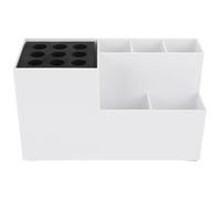 NOLITOY Organisateur d'Outils de Coupe de Cheveux en ABS Blanc Boîte de Rangement Compacte pour Ciseaux et Peignes Support Pratique pour Salon de Coiffure ou Usage Domestique