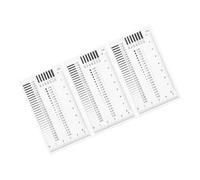 NOLITOY Outil de Mesure de Défauts de Haute Précision 3 Pièces - Règle pour Inspection Ponctuelle de Films, Jauge Précise des Fissures et Taches, Échelle Claire pour Contrôle Industriel