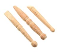 NOLITOY Outil De Réflexologie Par Acupression Lot De 3 Bâtons De Massage En Bois Pour Les Pieds Les Mains Et Le Corps Parfaits Pour Le Massage Thaïlandais À La Maison Et Spa