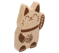 NOLITOY Ouvre-bouteille Magnétique Forme Chat Chance Bois Massif Ouvre-bouteille Bière Vintage Décoratif pour Frigo à Domicile Accessoire Bar Multifonctionnel