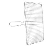 NOLITOY Panier à Griller Acier Inoxydable pour Poissons et Fruits de Mer Panier Grill Multifonction à Mailles pour Barbecue Extérieur Léger et Portable pour Camping et Pique-