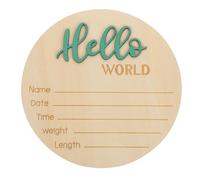 NOLITOY Panneau Annonce de Naissance Bois pour Hôpital avec Prénom Né Accessoire Photo