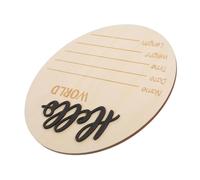 NOLITOY Panneau D'Annonce De Naissance En Bois Pour Nouveau-Né « He Welcome » Panneau De Nom De Nouveau-Né « Please Oh » Accessoires De Séance Photo Panneau D'Annonce De Naissance