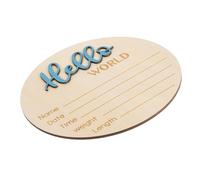NOLITOY Panneau Rond Bois Pour Annoncer Naissance Prénom Écriture Décoration Photo