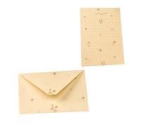 NOLITOY Papier à Lettres et Enveloppes Petit Format 20 Pcs Motif Fleurs, Kit Papeterie pour Correspondance Personnelle et Saint-Valentin, Papier D’écriture Léger et Pratique, Fournitures