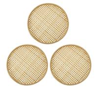 NOLITOY Passoire en Pratique 3 Pièces Tamis Tissé Naturel 18 CM et Collations la Maison