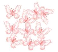 NOLITOY Patch de Réparation en Dentelle 3d Double Couche Délicate pour Vêtements Diy, 10 Pièces, pour Robes de Mariage et Décoration Murale