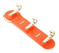 NOLITOY Patères Murales Design sans Perçage Vintage 3 Crochets Orange en Plastique Solution de Rangement Simple pour Chambre et Salle de Bain