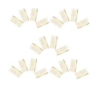 NOLITOY Peigne à Cheveux Doré 20 Pcs Peigne à Insertion 20 Dents En Métal Torsadé Accessoires De Coiffure Pour Femmes Et Filles Pour Mariages Et Chignons
