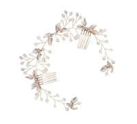 NOLITOY Peigne à Cheveux Perles Avec Pince Latérale Accessoires Pour Cheveux De Mariage Coiffe Délicate