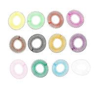 NOLITOY Peigne à Postiche Circulaire Extensible Lot de 12 Accessoires pour Perruques Antidérapant Confortable pour Élégantes