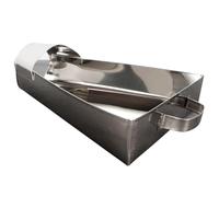 NOLITOY Pelle à Emballer en Acier Inoxydable Alimentaire Multifonctionnelle Surface Lisse Antiadhésive Taille Moyenne pour Frites Poulet Frit et Pop-Corn Ustensile Pratique Cuisine et