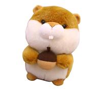 NOLITOY Peluche Écureuil Marron Clair de Noisette Poupée en Peluche Douce pour Garçon et Filles Animalier Décoratif D’Anniversaire Présent pour Chambre et Salon 1 Pièce