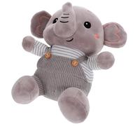 NOLITOY Peluche Éléphant Cartoon Douce et Confortable pour Garçon Fille Apaisement Sécurisé Coton Peluche Animale pour Garçon Fille et Décoration Intérieure Accessoire Ludique et Éducatif