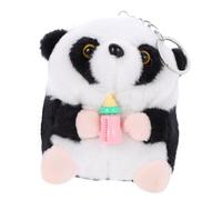 NOLITOY Peluche Panda Mignonne en Coton PP Doux Porte-clés Panda en Peluche Multifonction Bébé Fille Bouteille Rose Présent Anniversaire et Décoration Intérieure Résistant à l'usure