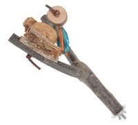 NOLITOY Perchoir à Oiseaux et Support de Repos en Bois Naturel à Mâcher pour Perroquets et Oiseaux Domestiques pour Cage et de