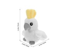 NOLITOY Perroquet Épaule Pirate Peluche Accessoire Costume Halloween Garçon Fille Ornement Oiseau Créatif