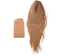 NOLITOY Perruque Longue Lace Front Dorée pour Femme Cheveux Synthétiques Lisses à Finition Mate Confortable et Respirante pour Cosplay Fête Halloween et Costume