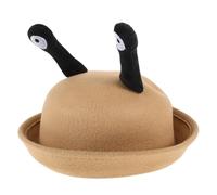 NOLITOY Petit Chapeau Rond Créatif à Motifs D'escargot Garçon et Filles 54 Cm Marron Clair, Casquette de Déguisement Originale pour Automne Hiver, Accessoire Léger et Chaud pour Garçon