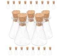 NOLITOY Petites Bouteilles en Verre pour Une Ambiance Romantique Accessoires Faits Main Bouchons en Liège Lot de 24 pour Une Ambiance Romantique Lors de Fêtes ou Souhaits