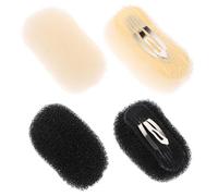 NOLITOY Pince à Cheveux Augmentée 4 Pièces Coussinet Rembourrage Confortable Accessoire Beauté Femme Outil de Coiffure Pratique pour Cheveux Fins à Épais