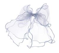 NOLITOY Pince à Cheveux Femme Noeud Organza Bleu Barrette Printemps Légère Et Élégante Accessoire Coiffure Pour Mariage Et Fête