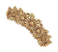 NOLITOY Pince à Cheveux Tournesol Fleur En Alliage Vintage Taille Moyenne Pour Femme Accessoires Esthétiques Coiffure Quotidienne