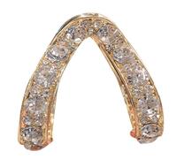 NOLITOY Pince à Cheveux v Avec Pour Queue De Cheval Haute Accessoire Brillant Pour Cheveux Fins Et Épais Pour Vie