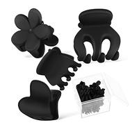 NOLITOY Pinces à Cheveux 24pcs Pour Cheveux Épais Mini Pinces Décoratives Accessoires Pour Femmes Et Filles Maquillage Fêtes En Acrylique
