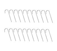 NOLITOY Piquets De Tente Professionnels en Acier Demi-courbés, Lot de 24 Pièces, Piquets D'extérieur Multifonctions pour Camping, Fixation Solide Au Sol, Accessoires pour Tentes, Auvents Et Jardinage
