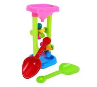 NOLITOY Plage en Plastique Sablier et Roue à Eau Colorée, Léger et Portable, Ensemble Ludique pour Garçon et Filles, Divertissement Créatif en Bord de Mer, Éducatif pour Couleur Aléatoire