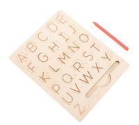 NOLITOY Planche à Tracer en Bois Double Face pour Garçon et Filles, Outil de Traçage de Lettres et Chiffres, Éducatif pour Apprendre L'alphabet, Tableau D’écriture Préscolaire,