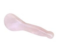 NOLITOY Planche de Massage en Jade Rose Naturel Manche Long Épais - Outil Gua Sha Facial Chinois pour Soins Spa Acupuncture et - Accessoire Beauté Multifonction pour Visage et Cou