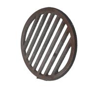 NOLITOY Plaque de Barbecue Fonte Ronde Inférieure pour Foyer Extérieur Accessoires Bbq pour Cuisson Uniforme et Nettoyage Simplifié
